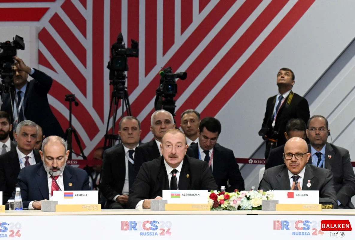 İlham Əliyev XVI BRICS Sammitinin "Outreach" / "BRICS+" formatının ilk plenar iclasında iştirak edib