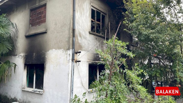 Balakən sakini öz evinə OD VURDU