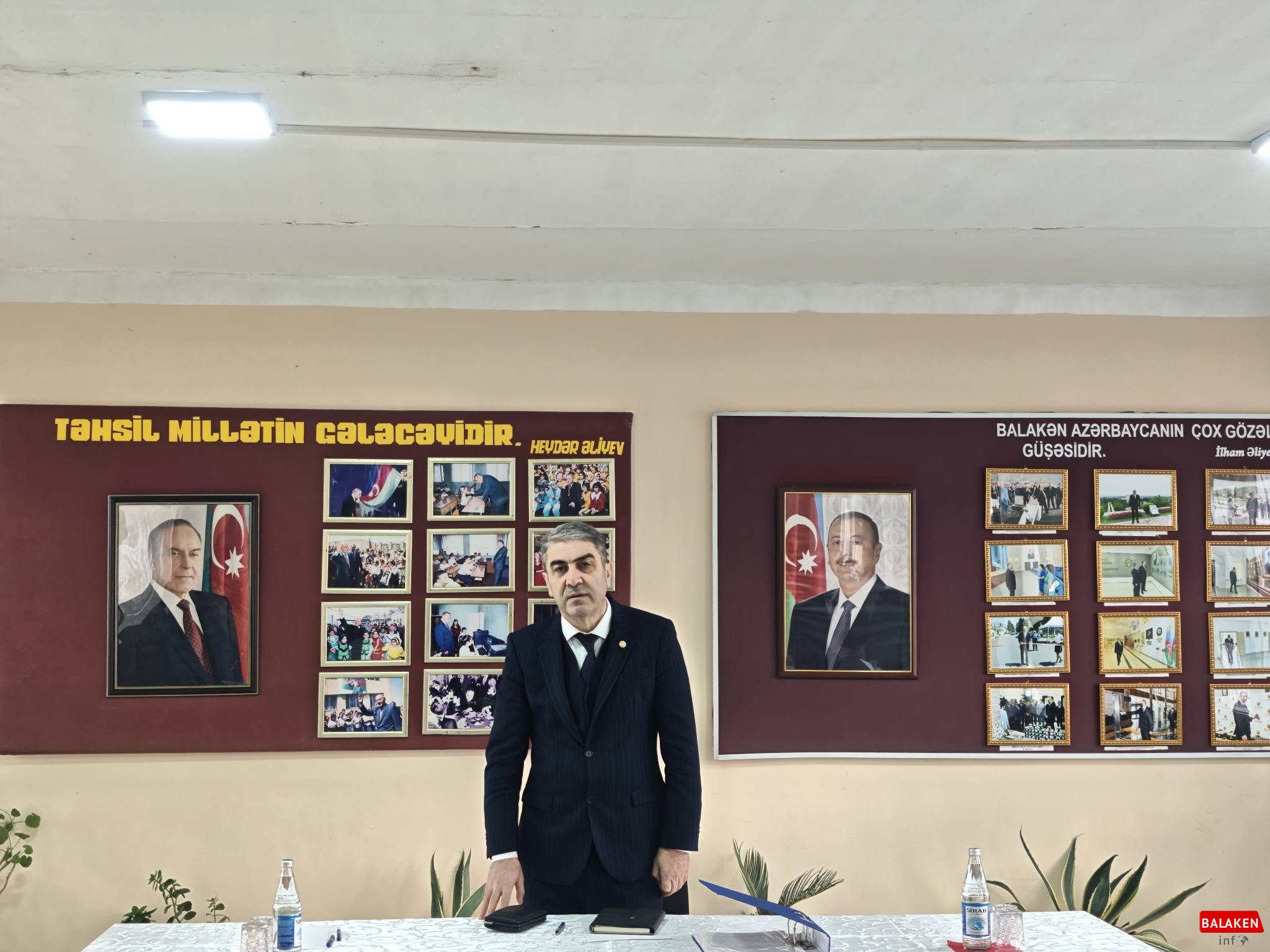 Balakən rayon icra hakimiyyətinin başçısı Natiq Ağayev Qabaqçöl qəsəbəsində səyyar qəbul keçirib