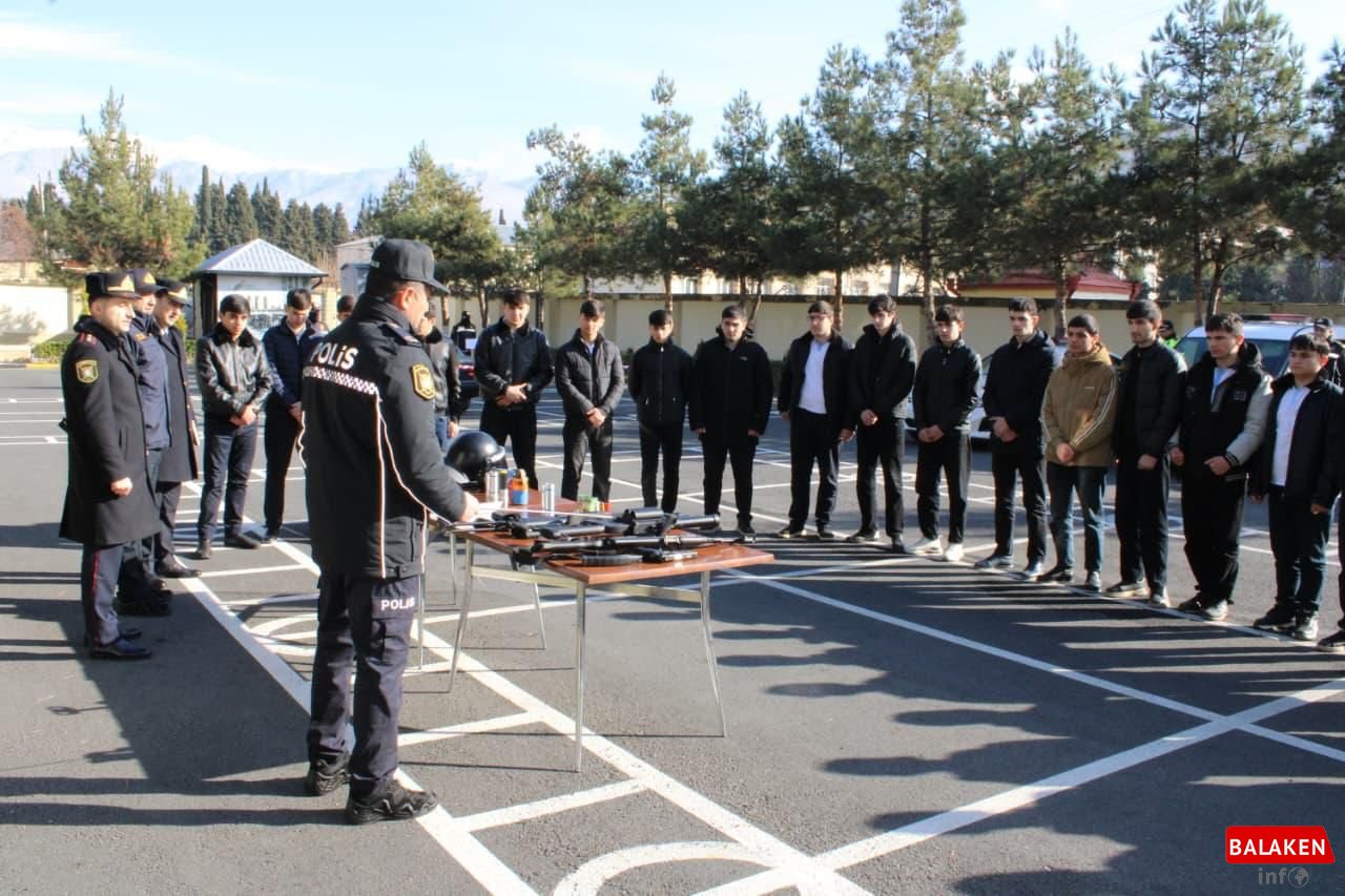 Balakəndə gələcəyin polis zabitləri ilə görüş keçirilib