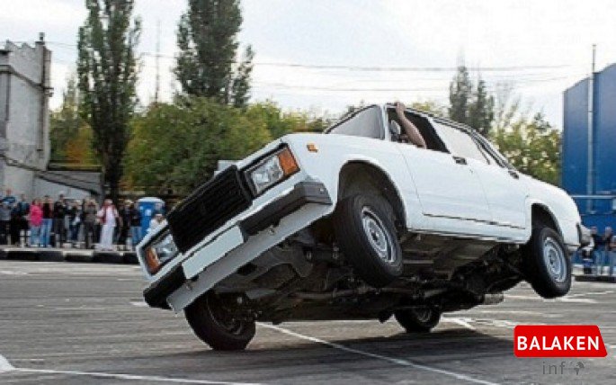 Balakəndə avtoxuliqanlıq edən sürücü həbs olundu