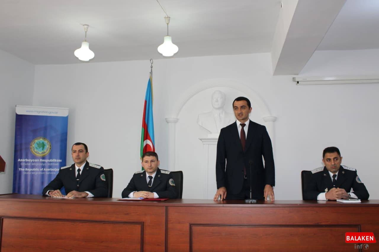 Balakəndə “Miqrasiya proseslərinin tənzimlənməsi və Dövlət Miqrasiya Xidmətinin fəaliyyət istiqamətləri” mövzusunda tədbir keçirilib