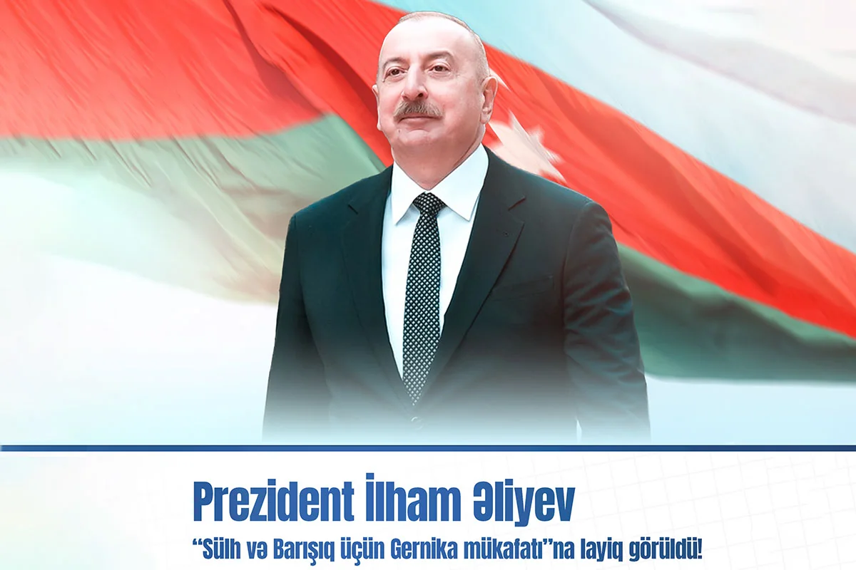 İlham Əliyev “Sülh və Barışıq üçün Gernika mükafatı”na layiq görüldü