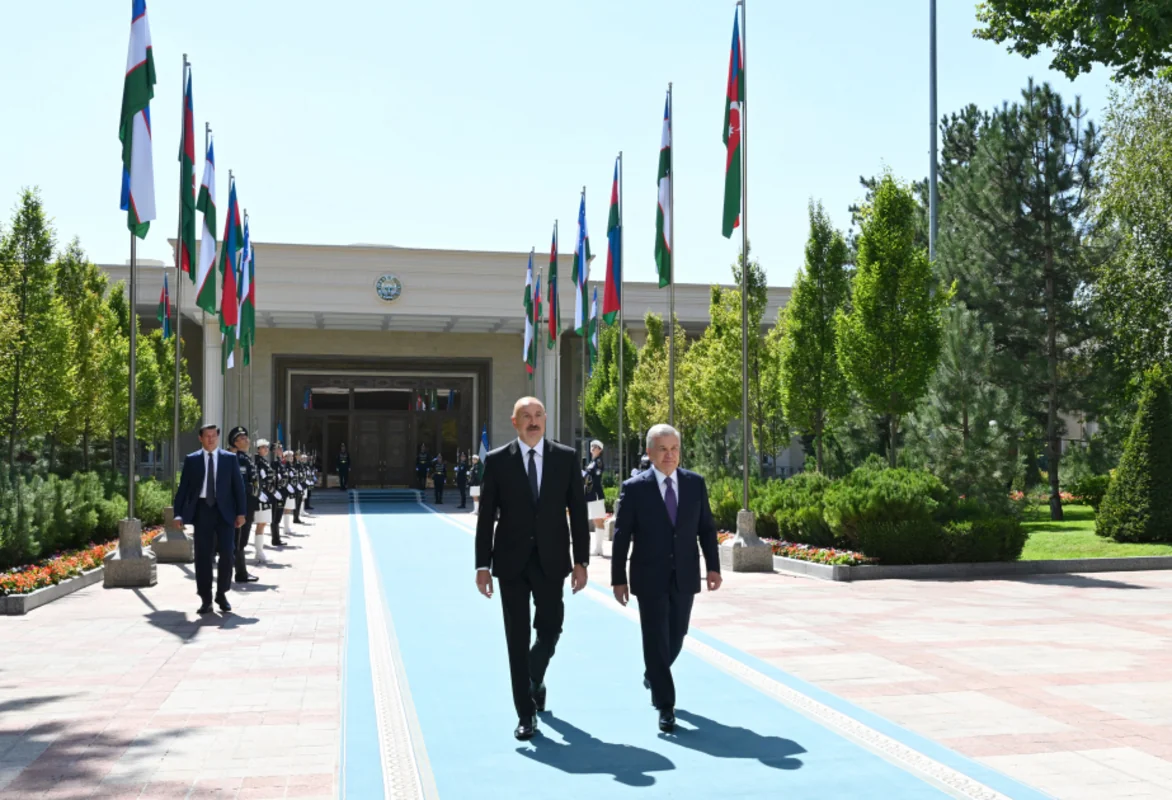 Daşkənddə Prezident İlham Əliyevin rəsmi qarşılanma mərasimi olub
