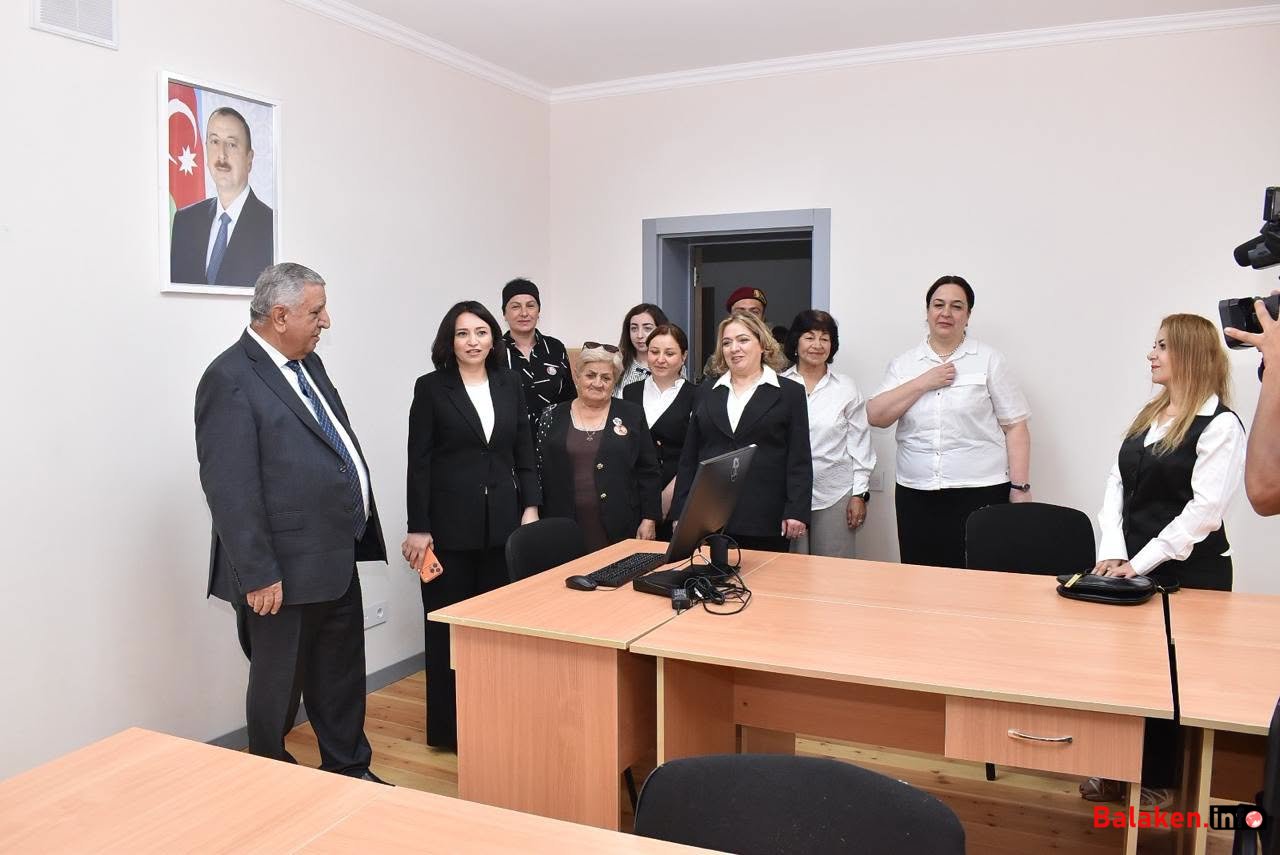 Şəki-Zaqatala Regional Təhsil İdarəsinin müdiri Günay Mahmudova Zaqatalada gimnaziyanın açılışında iştirak edib
